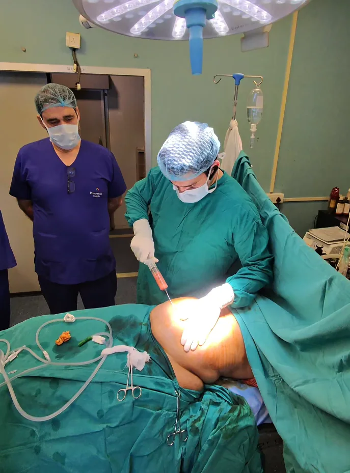 Operating theatre surgical team